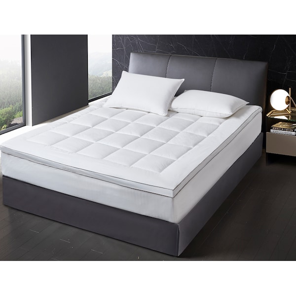 Kathy Ireland 2" Gusseted TencelPoly Filled Mattress Topper, Full